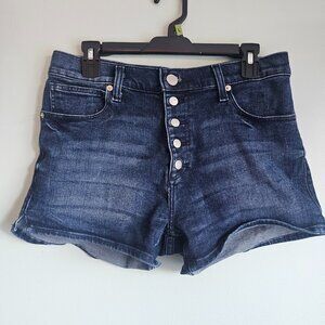 Express 5 Button High Waisted Shortie Style Shorts